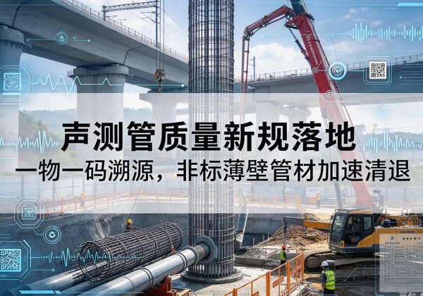黄龙声测管质量新规落地，一物一码溯源，非标薄壁管材加速清退